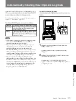 Preview for 101 page of Sony DVCAM DSR-70A Operating Instructions Manual