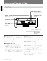 Preview for 8 page of Sony DVCAM DSR-80 Operating Instructions Manual