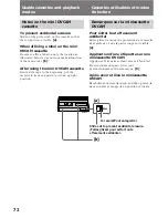 Preview for 72 page of Sony DVCAM DSR-PD1 Operating Instructions Manual