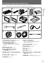 Preview for 7 page of Sony DVCAM DSR-PD100A Operating Instructions Manual