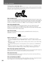 Preview for 14 page of Sony DVCAM DSR-PD100A Operating Instructions Manual