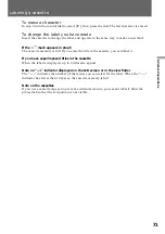 Preview for 71 page of Sony DVCAM DSR-PD100A Operating Instructions Manual