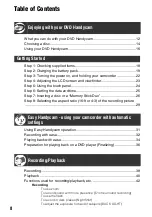 Preview for 8 page of Sony DVD405E Operating Manual