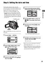 Preview for 25 page of Sony DVD405E Operating Manual