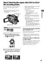 Preview for 29 page of Sony DVD405E Operating Manual