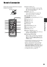 Preview for 49 page of Sony DVD405E Operating Manual