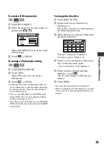 Preview for 55 page of Sony DVD405E Operating Manual