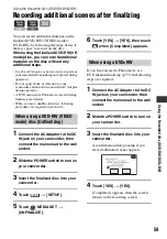 Preview for 59 page of Sony DVD405E Operating Manual