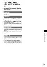 Preview for 79 page of Sony DVD405E Operating Manual