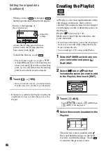 Preview for 86 page of Sony DVD405E Operating Manual