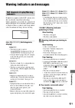 Preview for 121 page of Sony DVD405E Operating Manual