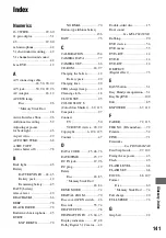 Preview for 141 page of Sony DVD405E Operating Manual