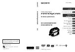 Sony DVD608 (Spanish) Operating Manual preview