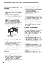 Preview for 4 page of Sony DVD608 (Spanish) Operating Manual