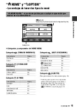 Preview for 15 page of Sony DVD608 (Spanish) Operating Manual