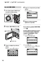 Preview for 16 page of Sony DVD608 (Spanish) Operating Manual