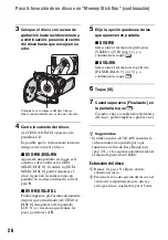 Preview for 26 page of Sony DVD608 (Spanish) Operating Manual