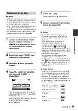 Preview for 45 page of Sony DVD608 (Spanish) Operating Manual