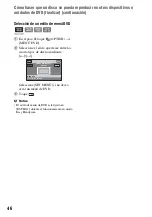 Preview for 46 page of Sony DVD608 (Spanish) Operating Manual