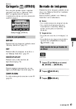 Preview for 47 page of Sony DVD608 (Spanish) Operating Manual