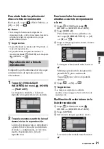 Preview for 51 page of Sony DVD608 (Spanish) Operating Manual