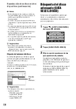 Preview for 58 page of Sony DVD608 (Spanish) Operating Manual