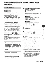 Preview for 59 page of Sony DVD608 (Spanish) Operating Manual