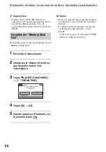 Preview for 60 page of Sony DVD608 (Spanish) Operating Manual