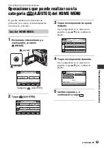 Preview for 63 page of Sony DVD608 (Spanish) Operating Manual