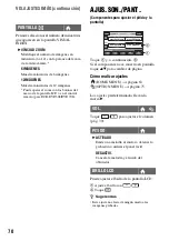 Preview for 70 page of Sony DVD608 (Spanish) Operating Manual