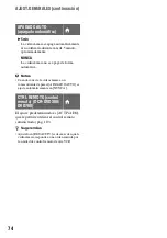 Preview for 74 page of Sony DVD608 (Spanish) Operating Manual