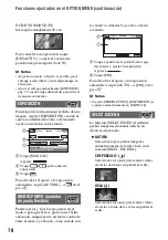 Preview for 78 page of Sony DVD608 (Spanish) Operating Manual