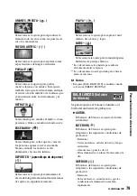 Preview for 79 page of Sony DVD608 (Spanish) Operating Manual