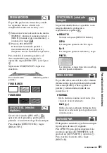 Preview for 81 page of Sony DVD608 (Spanish) Operating Manual