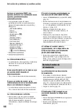 Preview for 90 page of Sony DVD608 (Spanish) Operating Manual