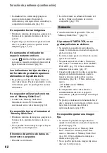 Preview for 92 page of Sony DVD608 (Spanish) Operating Manual