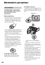 Preview for 104 page of Sony DVD608 (Spanish) Operating Manual