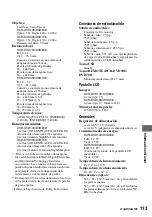 Preview for 113 page of Sony DVD608 (Spanish) Operating Manual