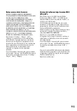 Preview for 115 page of Sony DVD608 (Spanish) Operating Manual