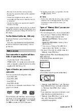 Preview for 5 page of Sony DVD910 - Handycam Camcorder - 2.3 MP Operating Manual