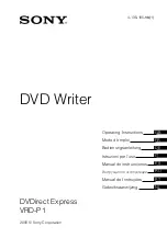 Preview for 1 page of Sony DVDirect Express VRD-P1 Operating Instructions Manual