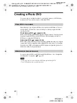 Preview for 22 page of Sony DVDirect VRD-MC1 Operating Instructions Manual