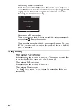 Предварительный просмотр 34 страницы Sony DVDirect VRD-MC3 Operating Instructions Manual