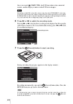 Предварительный просмотр 40 страницы Sony DVDirect VRD-MC3 Operating Instructions Manual