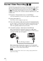 Предварительный просмотр 42 страницы Sony DVDirect VRD-MC3 Operating Instructions Manual