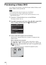 Preview for 46 page of Sony DVDirect VRD-MC3 Operating Instructions Manual