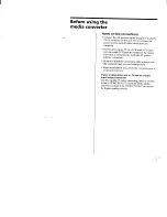 Предварительный просмотр 7 страницы Sony DVMC-DA1 Operating Instructions Manual