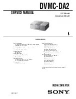 Sony DVMC-DA2 Service Manual preview