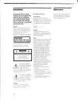 Preview for 2 page of Sony DVP-C650D - Cd/dvd Player Operating Instructions Manual