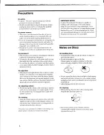 Preview for 6 page of Sony DVP-C650D - Cd/dvd Player Operating Instructions Manual